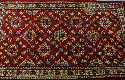  パキスタン手織り絨毯 128×79cm