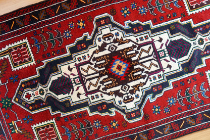  163×95cm ペルシャ 絨毯 バルーチ 手織り トライバルラグ