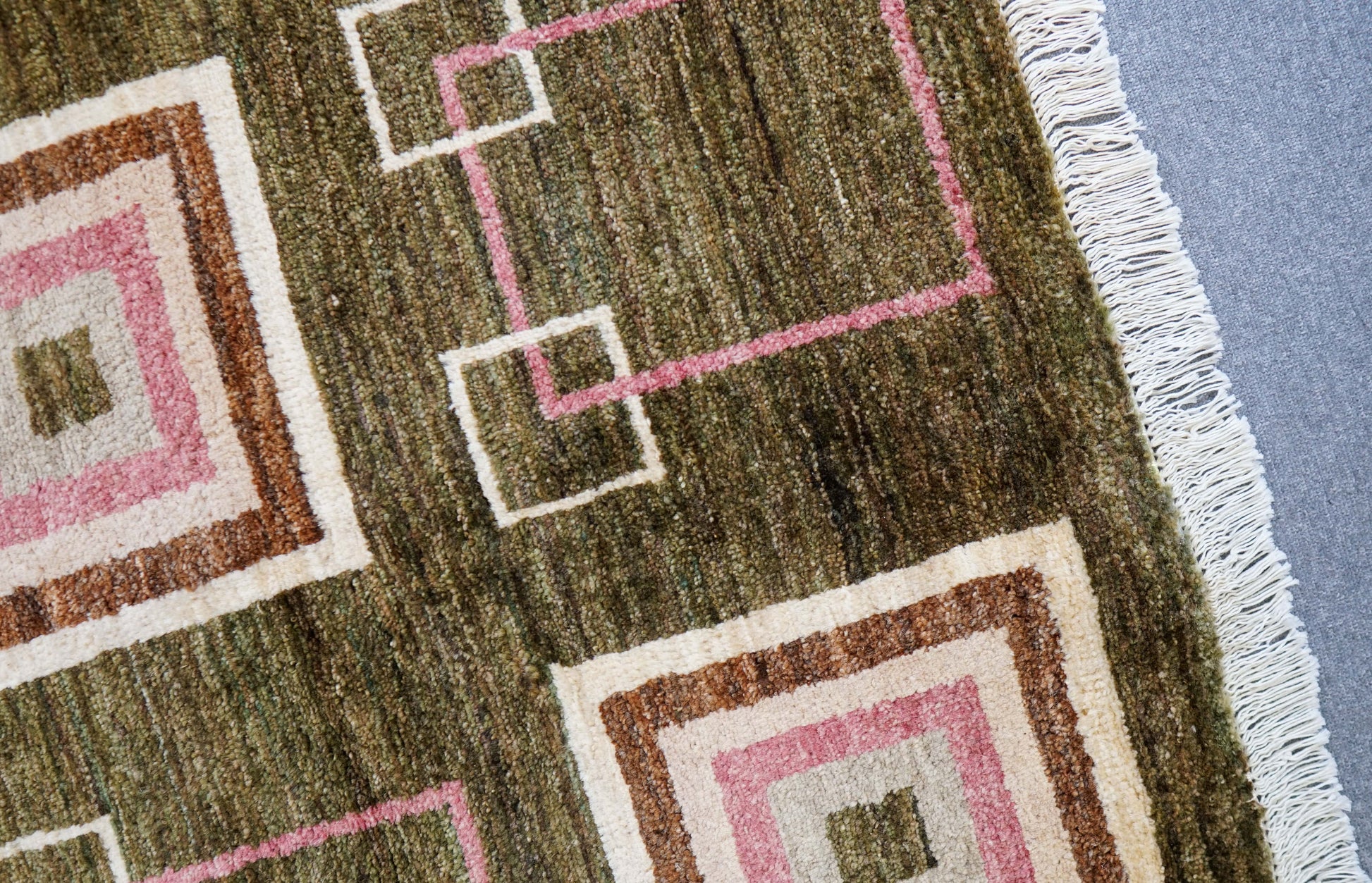  アフガニスタン手織り絨毯 ガズニーウール ギャッベ 310×250cm