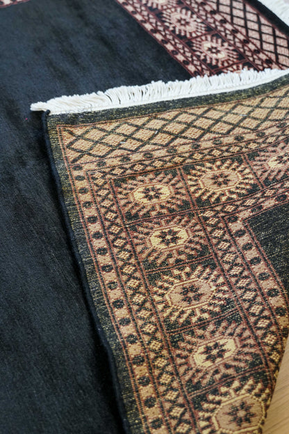  パキスタン手織り絨毯 183×131cm ボーダー柄