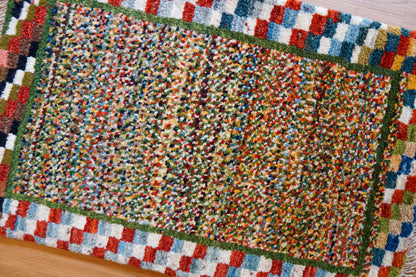 Collection 80×50cm　ペルシャ絨毯 手織りギャッベ アマレ族 ギャベ