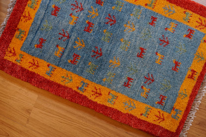 Collection ペルシャ手織りギャッベ 80×52cm アマレ族 ウールラグ