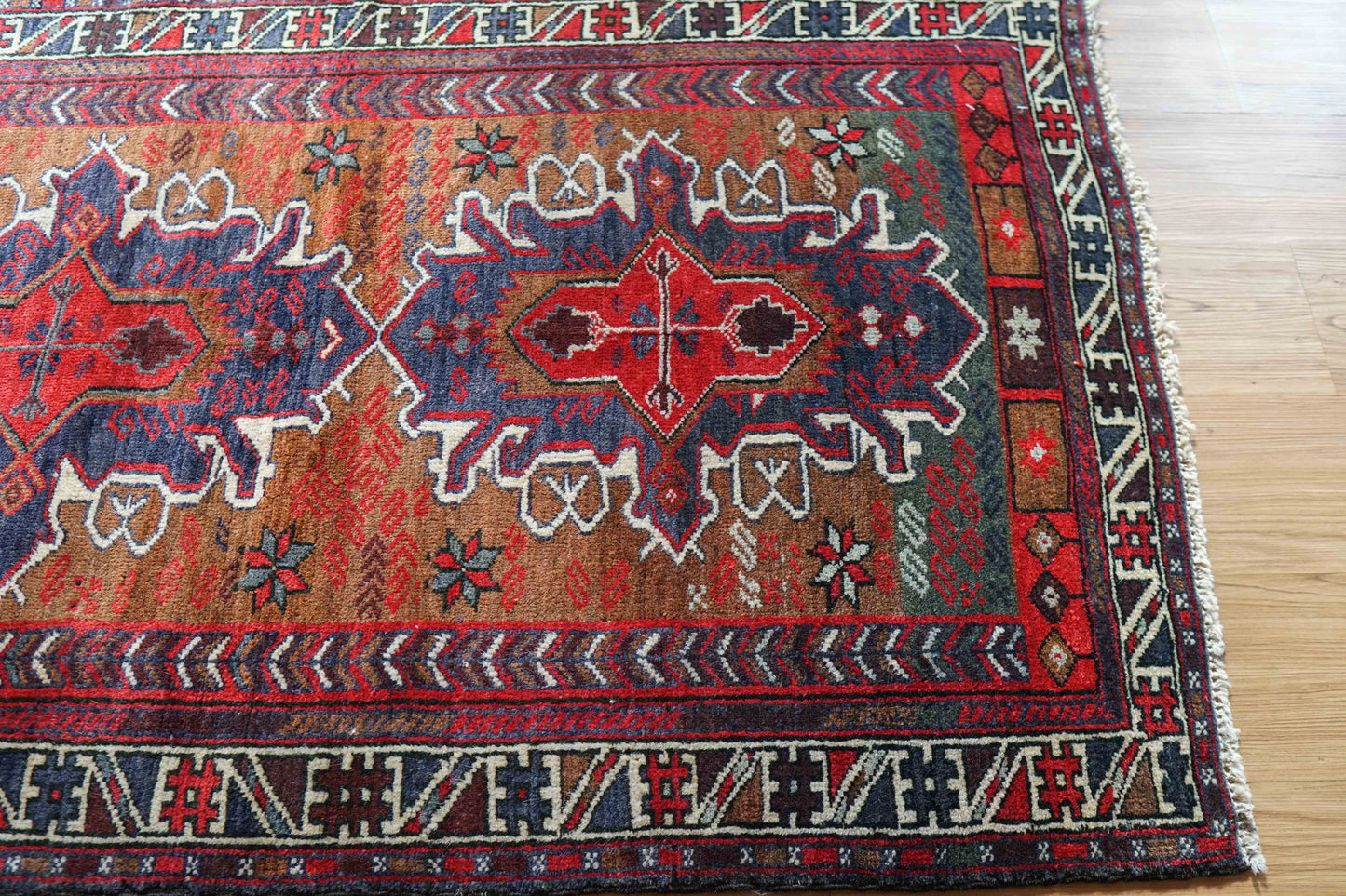  トライバルラグ ペルシャ絨毯 バルーチ 140x84cm