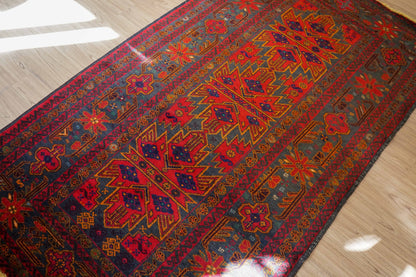  バルーチ トライバルラグ 194×109cm