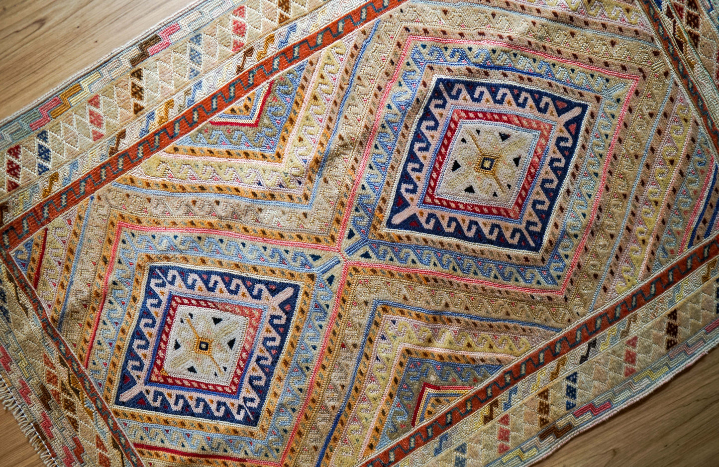 Collection 120×80cm アフガニスタン オールドマシュワニキリム 手織り 絨毯