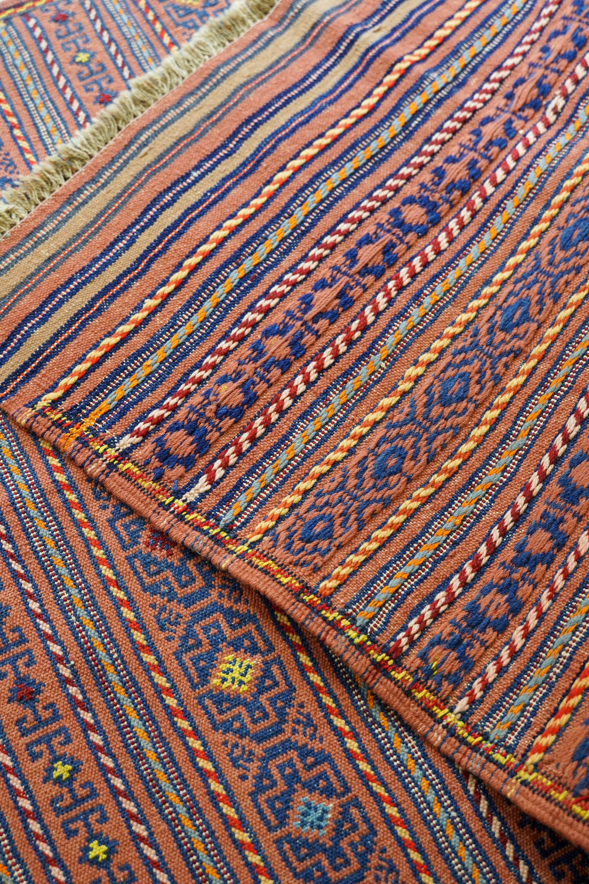  ペルシャ 手織りキリム トラバルラグ 144×94cm