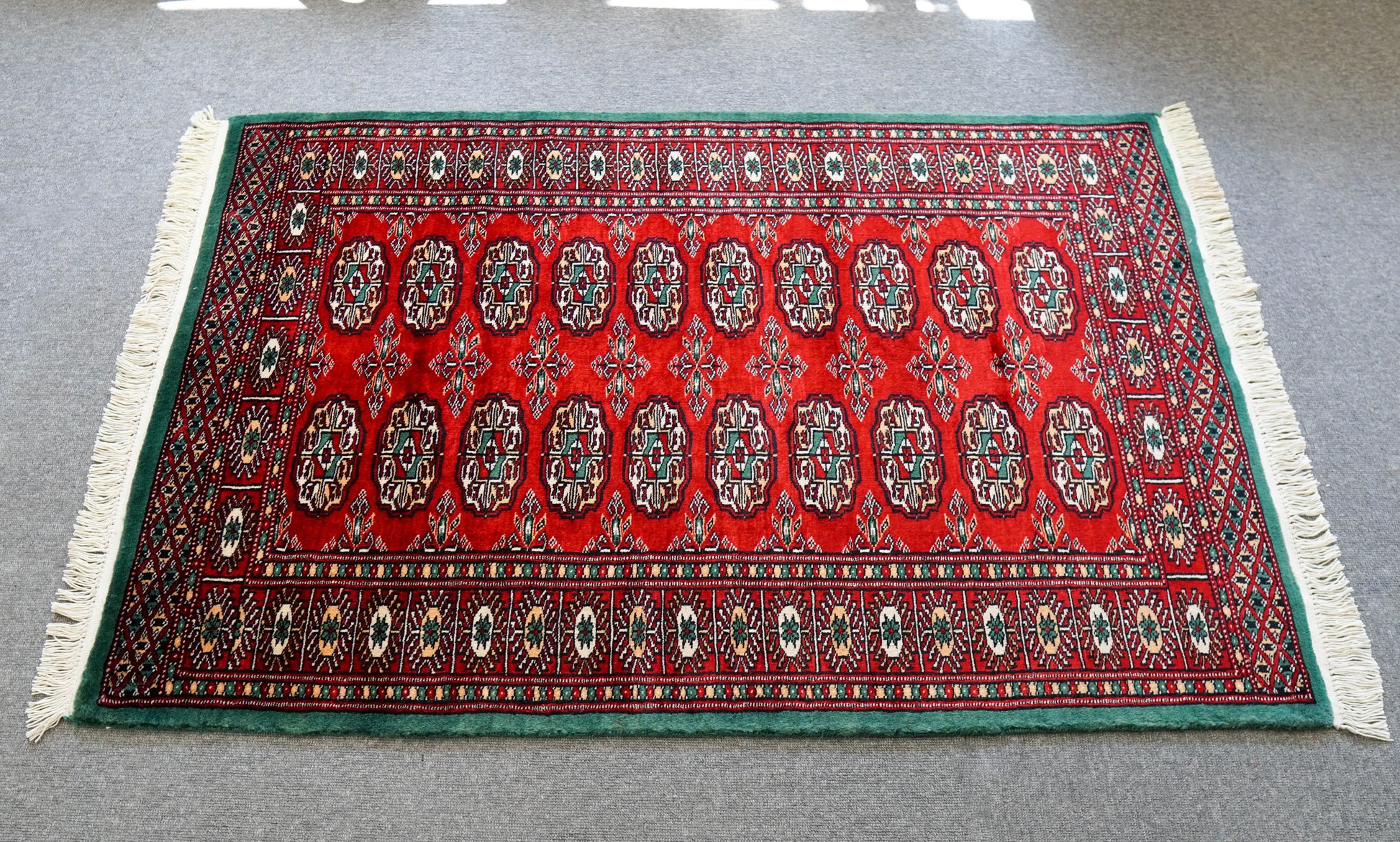 120×80cm  手織りパキスタン絨毯 トルクメン ボハララグ Decorworks