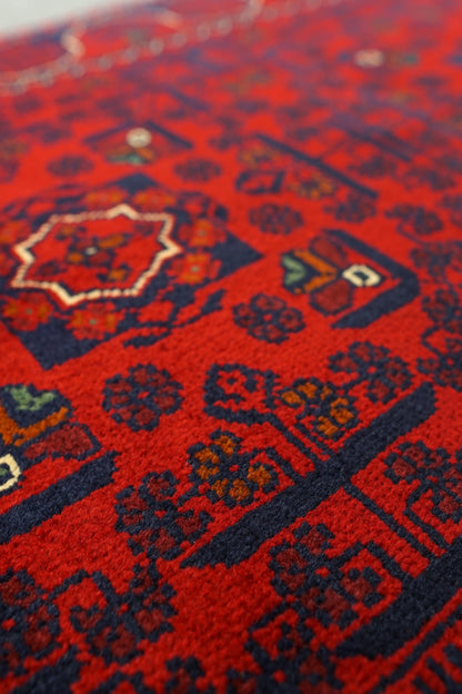 135×81cm アフガニスタン手織り絨毯 カールモハメディ ペルシャ絨毯 Decorworks