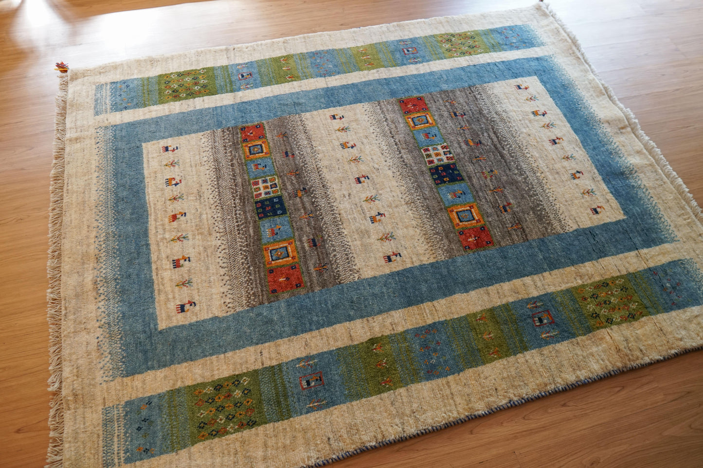 Collection ペルシャ手織りギャッベ 200×159cm -19508