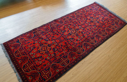 Collection トライバルラグKhal Mohammadi 手織り絨毯 200×83 ランナー