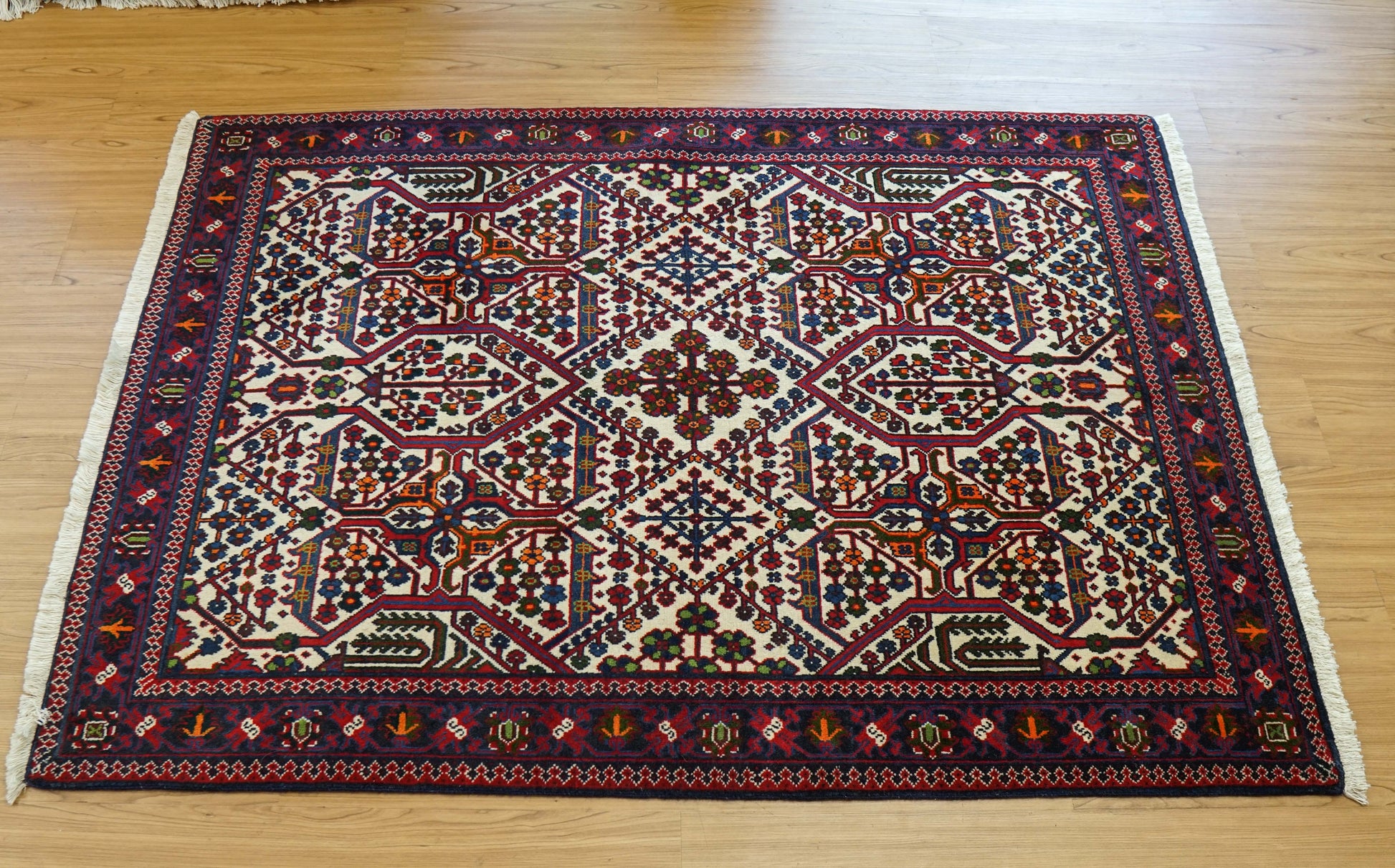  ペルシャ絨毯 カシャーン 157×110cm