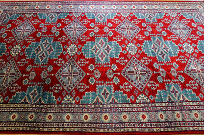 パキスタン手織り絨毯 239×172cm｜高密度ウールラグ ニュージーランドウール×シルク使用 リビングサイズ - Decorworks