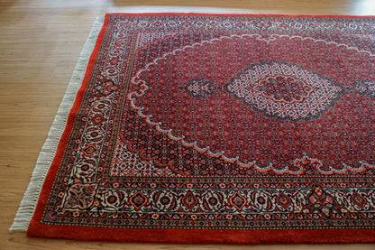 ペルシャ絨毯 ビジャー 228×152cm ビジャール産｜高品質タカーブ織り マヒデザイン メリノウール 手織りラグ - Decorworks