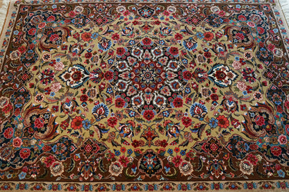  ペルシャ絨毯 イラーム産 約162×104cm｜コルクウール＆シルク