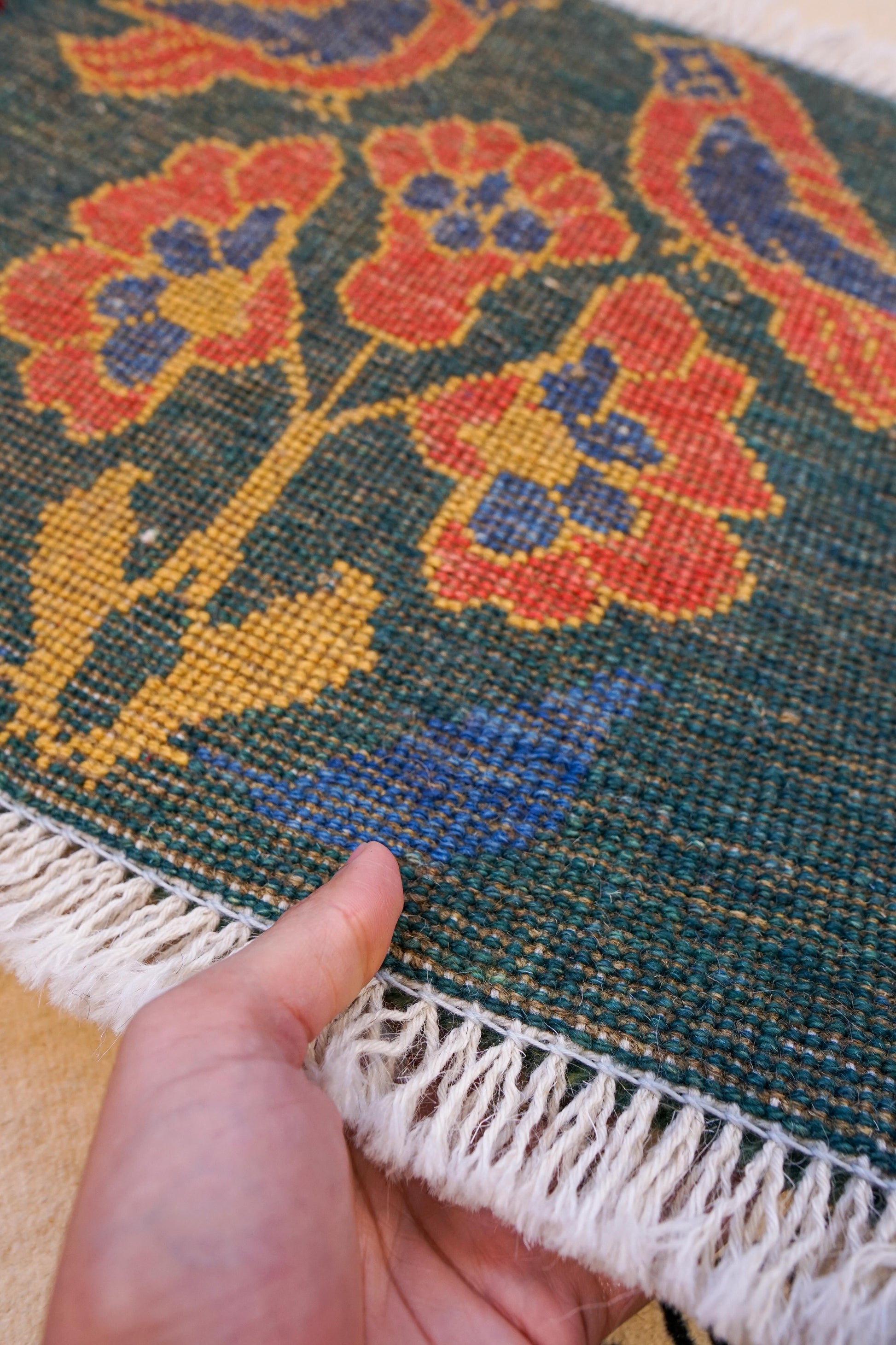  ペルシャ絨毯 手織りギャッベ アマレ族 ギャベ