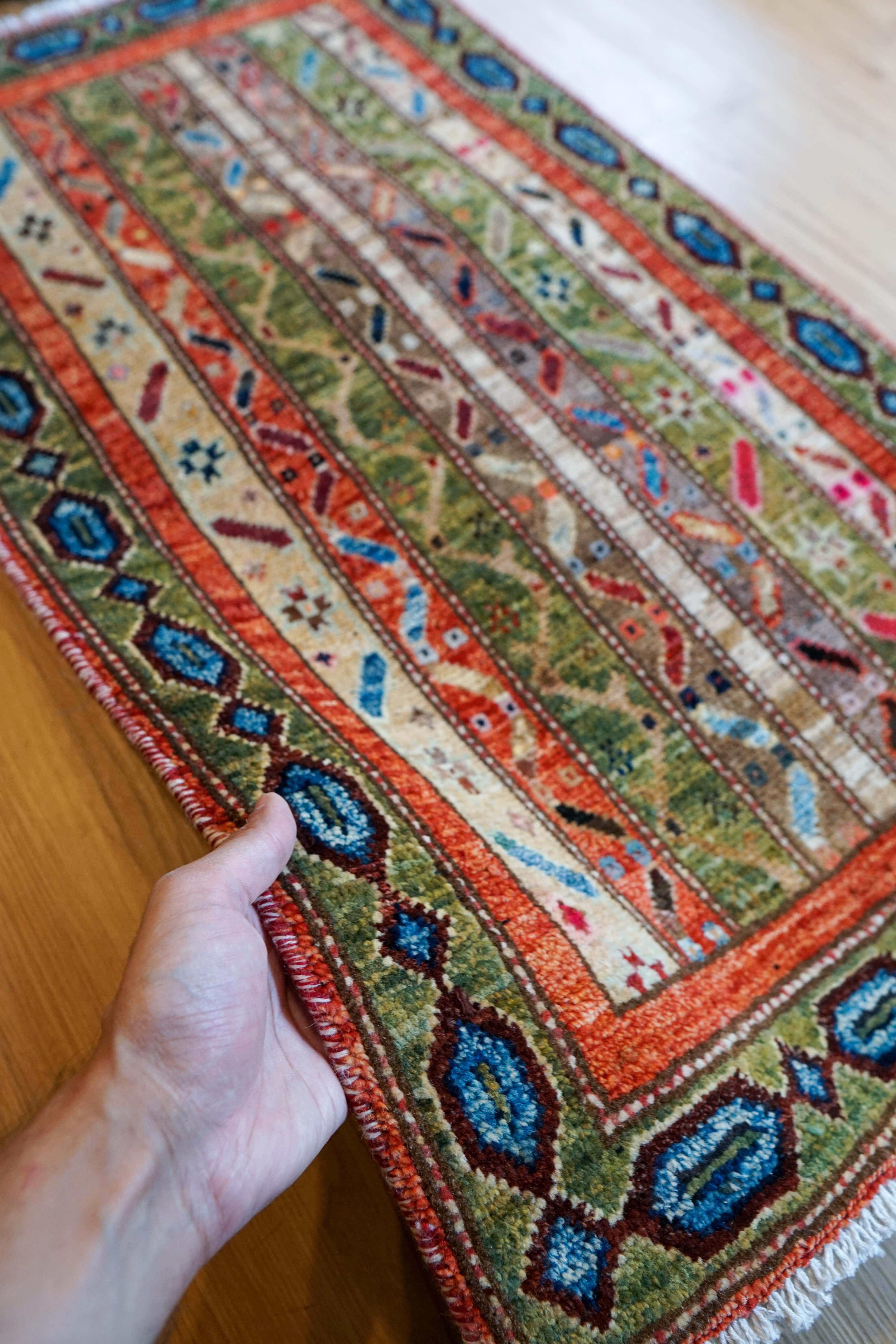 60×39cm アフガニスタン手織り絨毯 ギャッベ 60×39cm アフガニスタン手織り絨毯 ギャッベ 60×39cm アフガニスタン