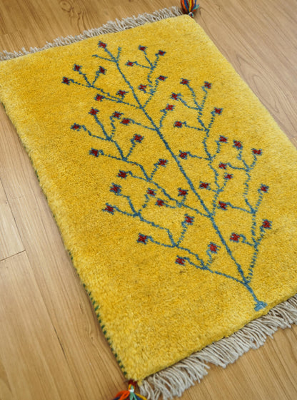  ペルシャ絨毯 手織りギャッベ アマレ族 60×43cm