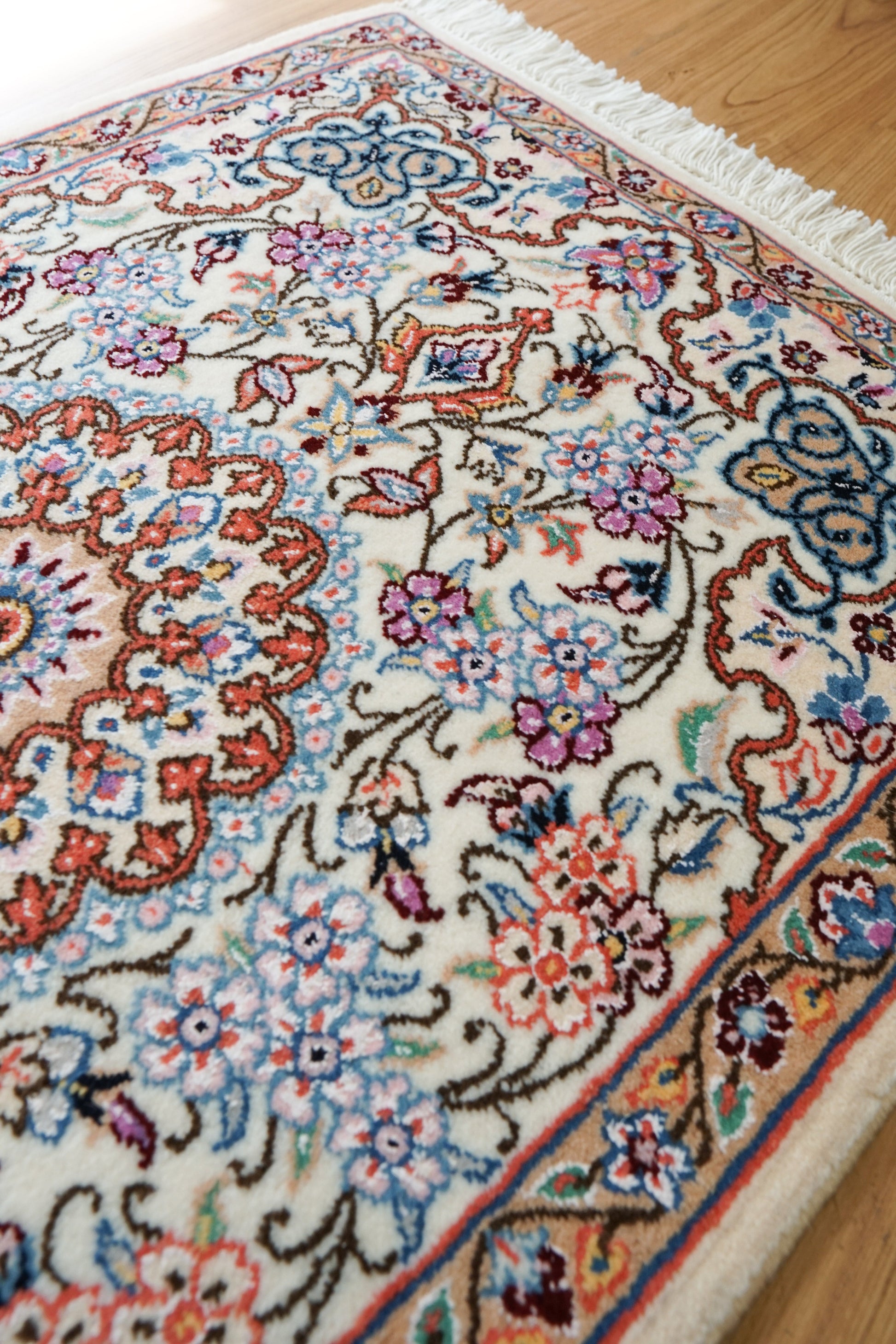 Collection 90×60cm ペルシャ手織り絨毯 ナイン産