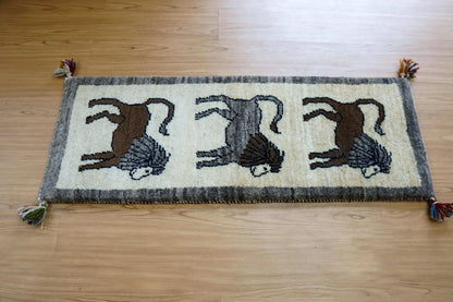  ペルシャギャッベ アマレ族 ギャベ　ランナー 116×42cm