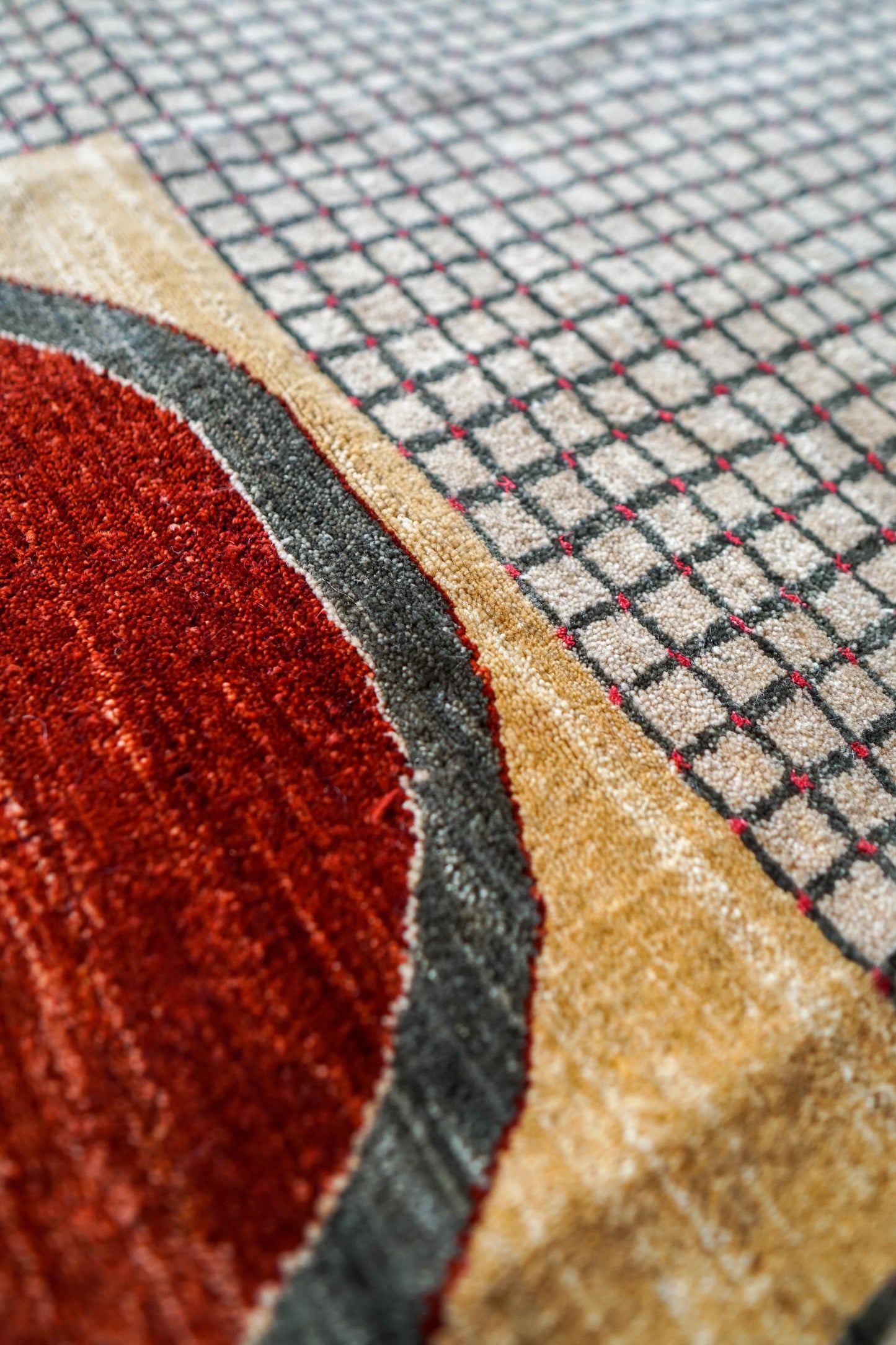  ガズニウール手織りギャッベ ラグ ギャベ 180cm×130cm  ペルシャ絨毯