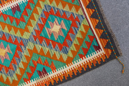 90×60cm　　アフガニスタン手織りキリム Decorworks