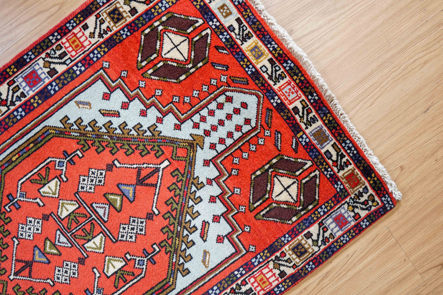  ペルシャ手織り絨毯 アルデビルラグ  ランナー 　315×72cm