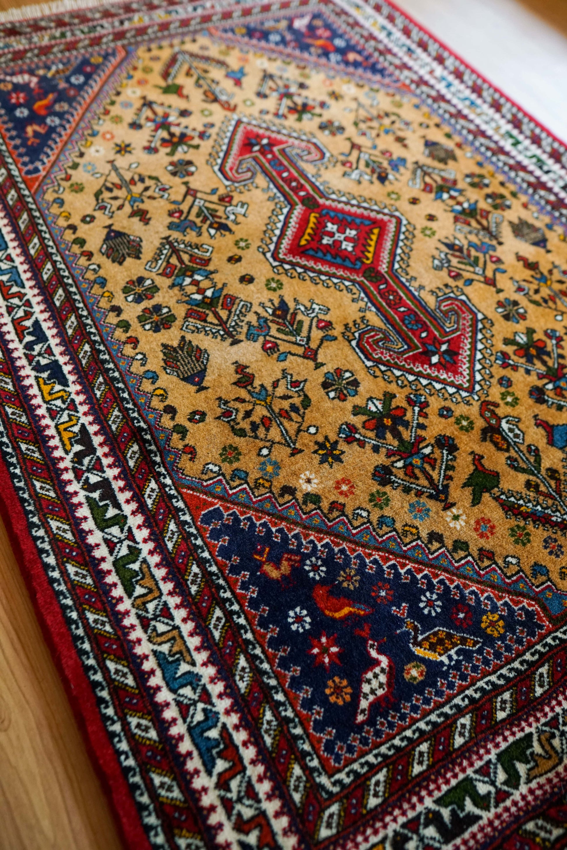 Collection ペルシャ手織り絨毯 アバデ 150×100cm Fine Quality トライバルウールラグ