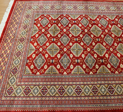  パキスタン手織り絨毯 ジャルダルデザイン 238×166cm｜ニュージーランド産メリノウール