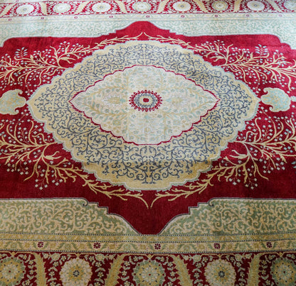  パキスタン手織り絨毯 305×215cm｜トルコ結びが