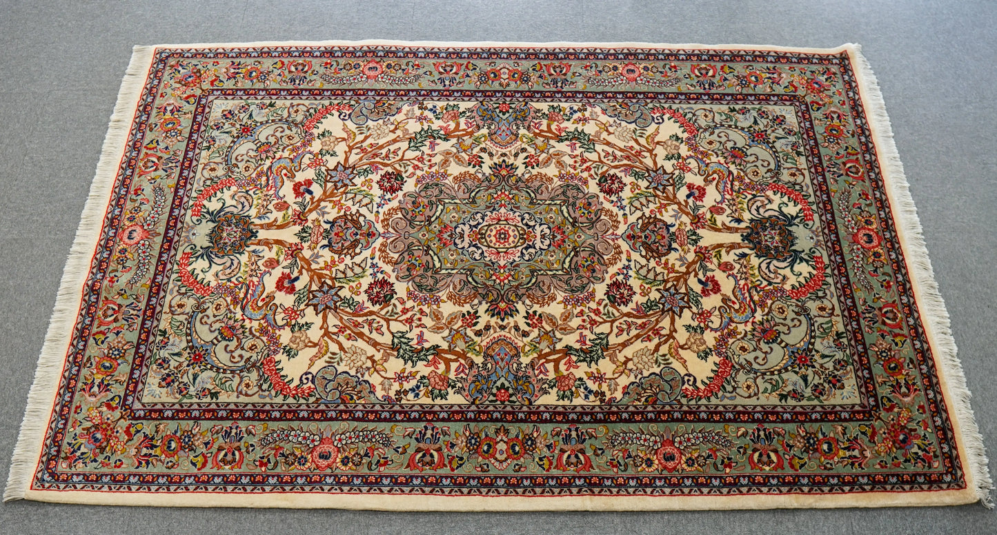 200×135cm　 ペルシャサルーク総手織り絨毯 Decorworks