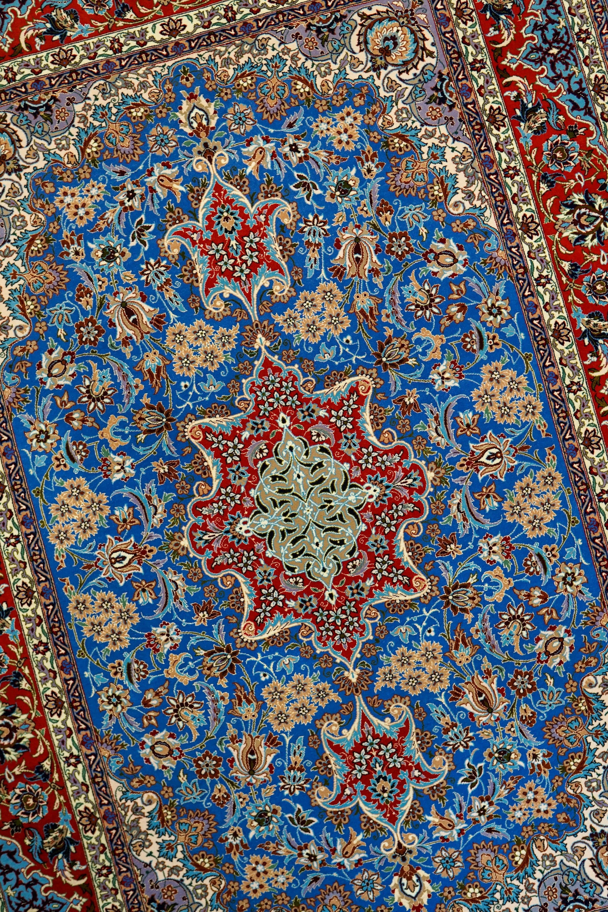  ペルシャ絨毯 イスファハン産 220×150cm  シャジュン房  4661