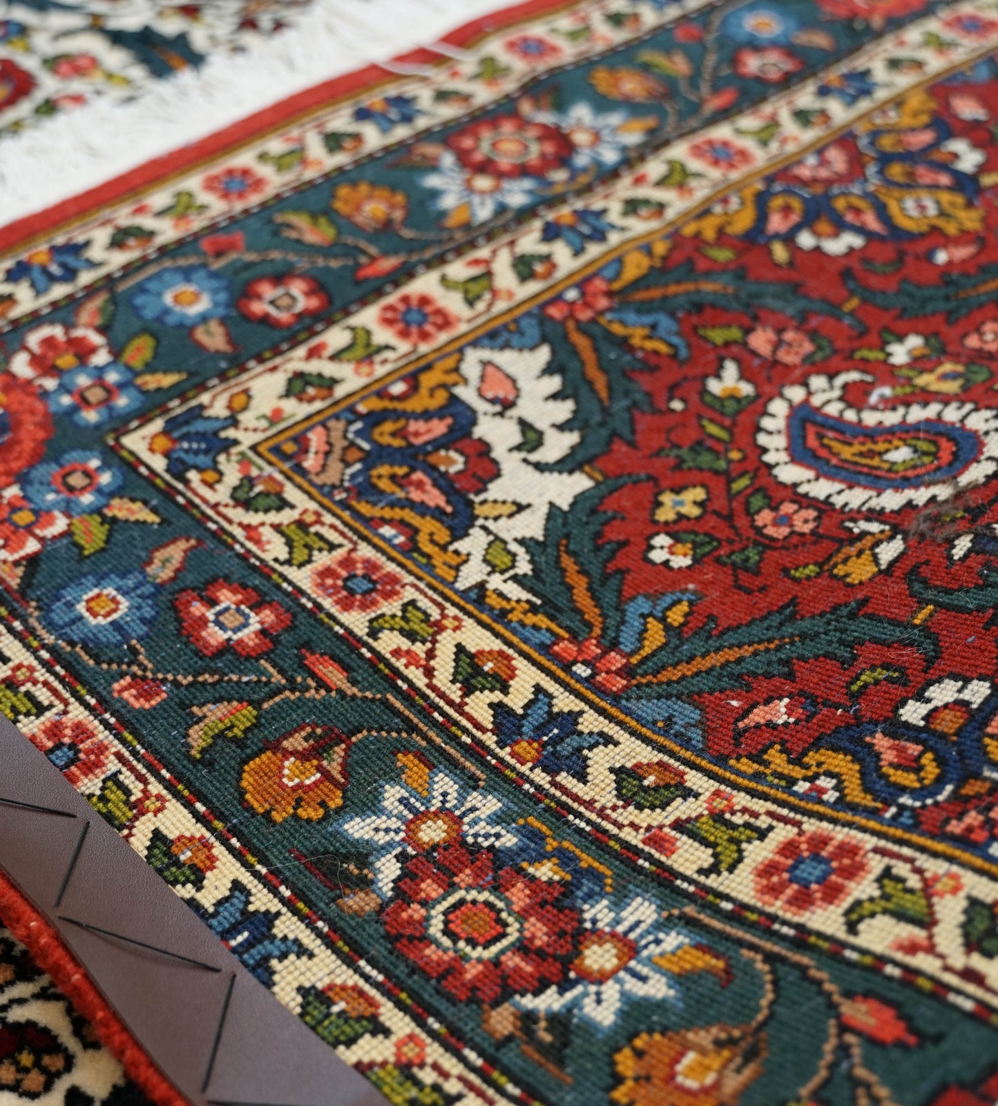  ペルシャ絨毯 バクティアリ産 200×130cm｜ボテ（ペイズリー）文様・手織り