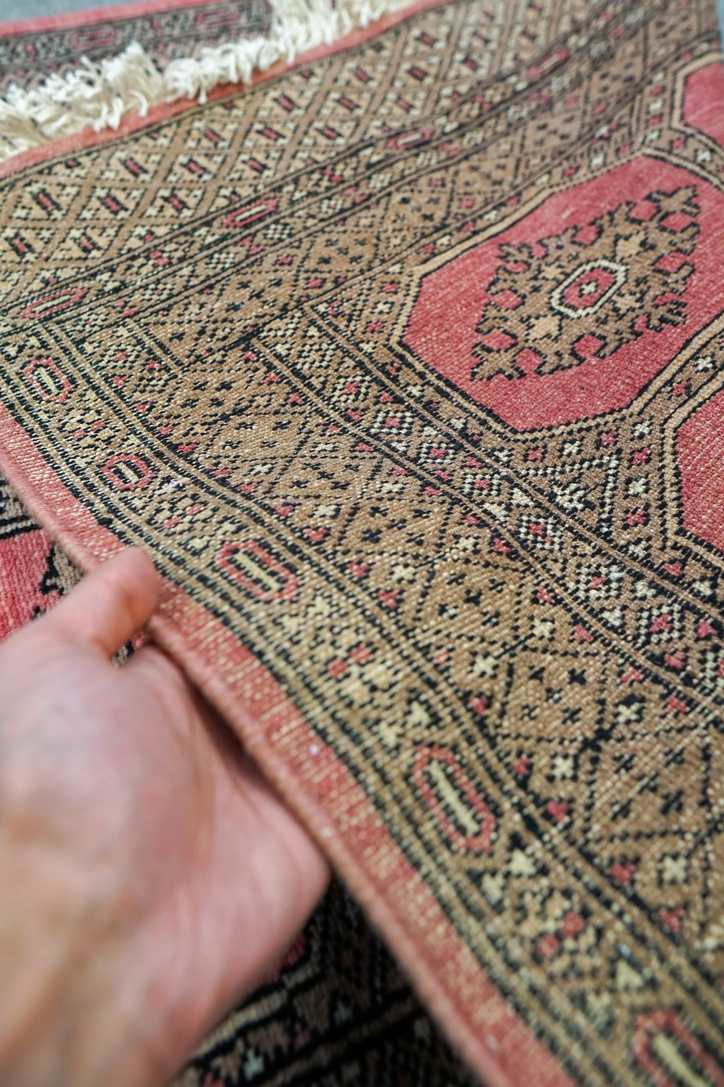 249×80cm パキスタン手織り絨毯　ランナー Decorworks