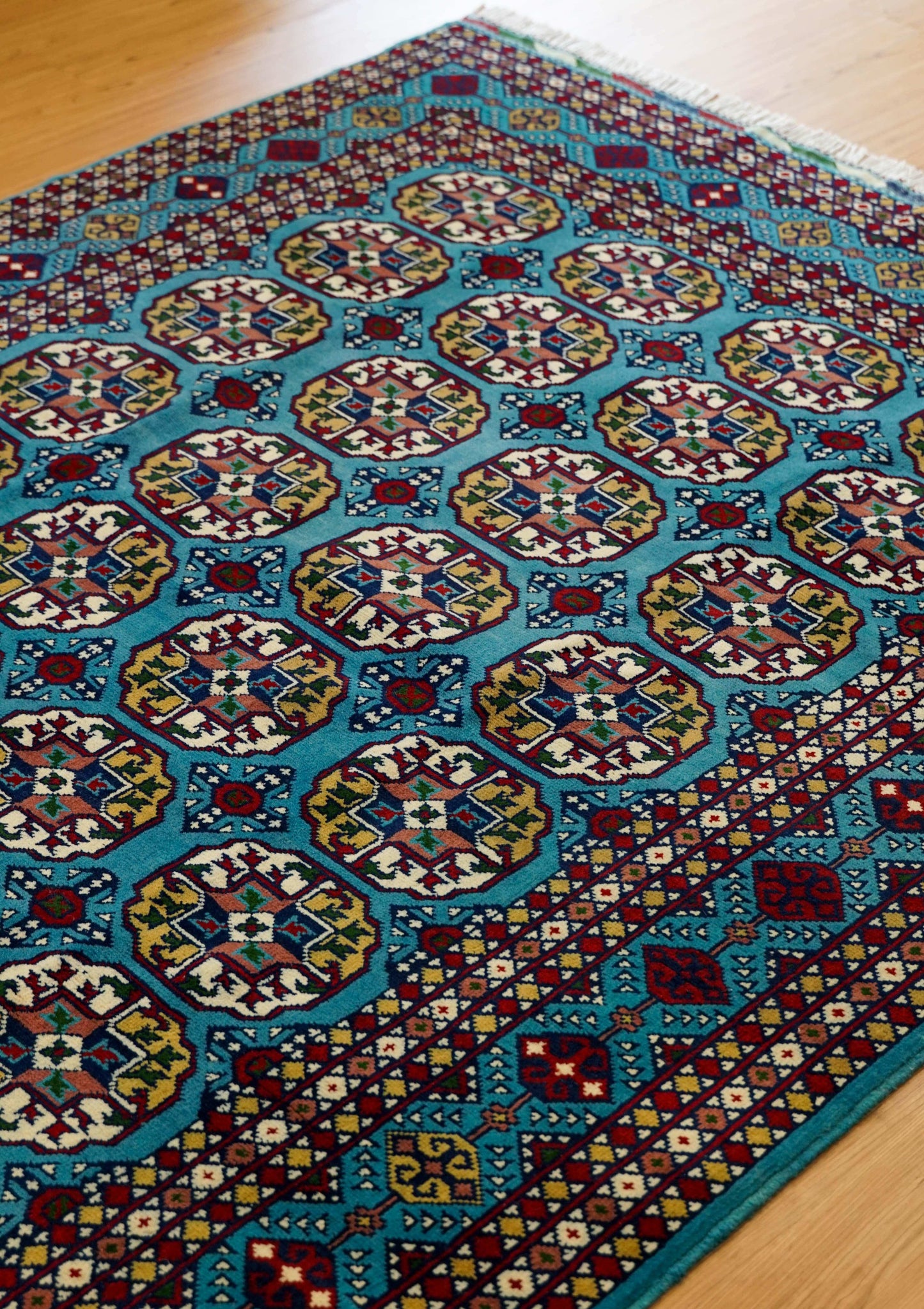  トルクメン ボハララグ 手織り絨毯　210×155cｍ