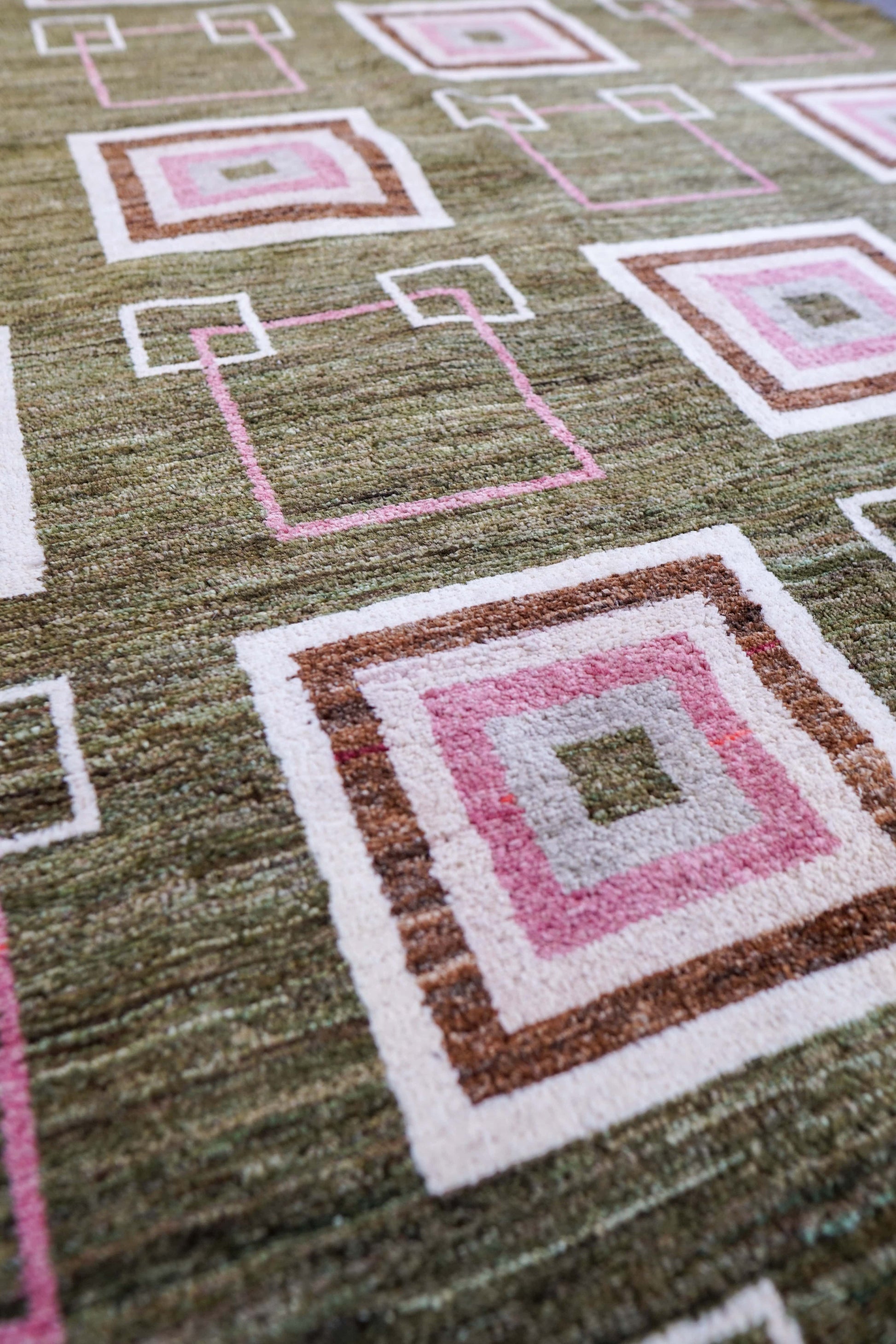  アフガニスタン手織り絨毯 ガズニーウール ギャッベ 310×250cm