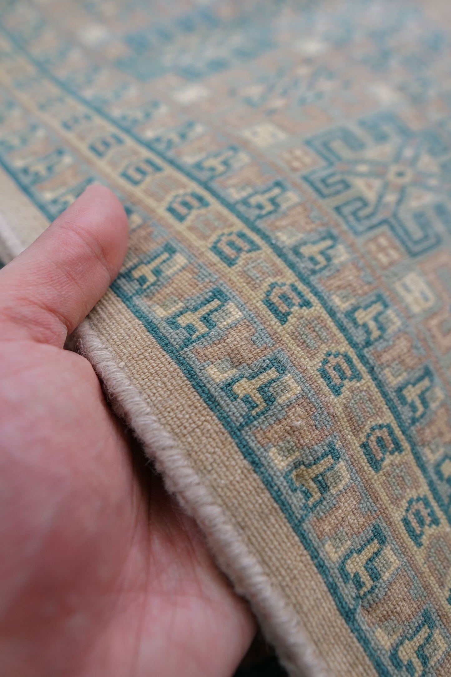  217×153cm パキスタン手織り絨毯 Fine quality11/22