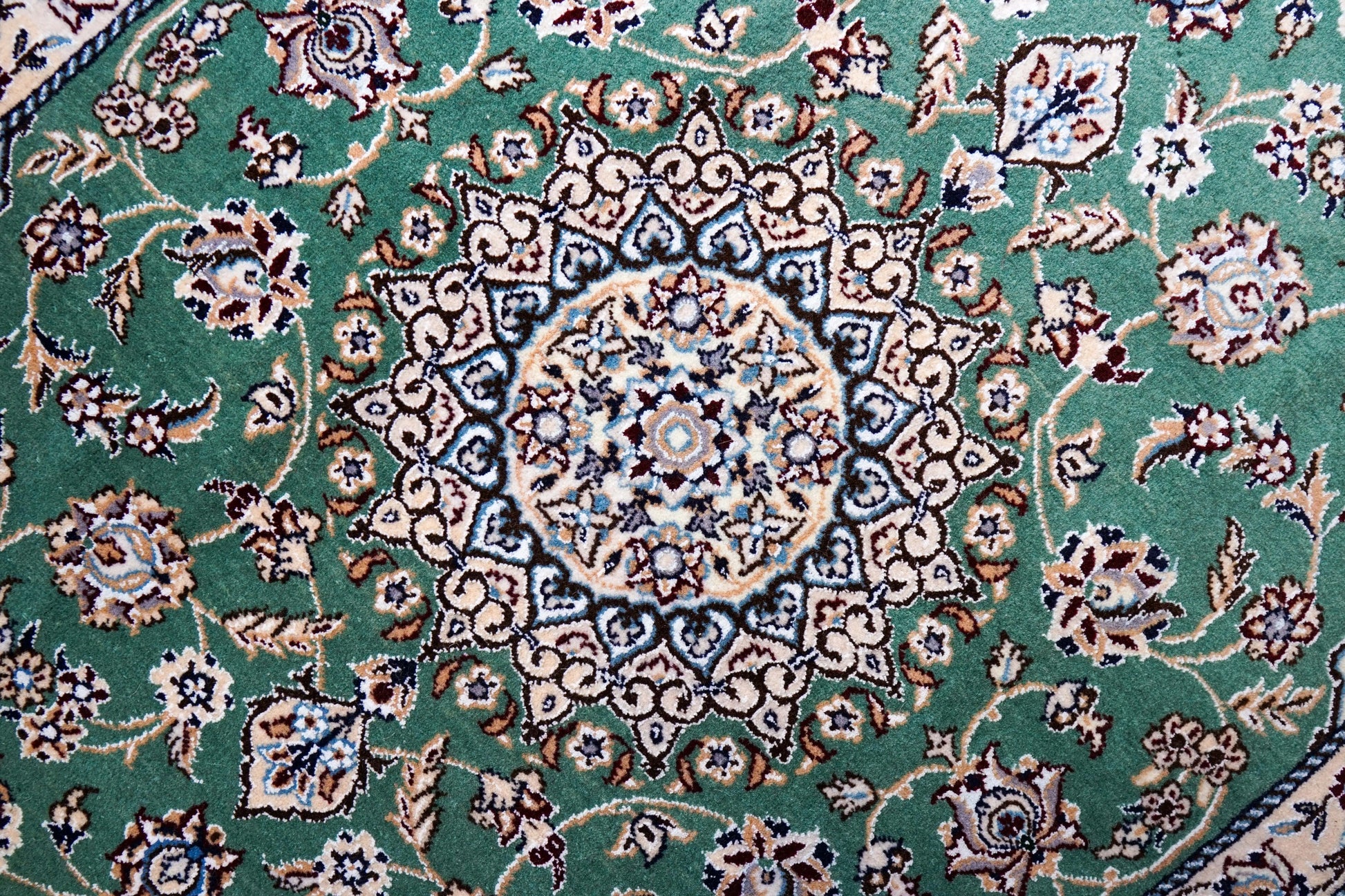 116×78cm ペルシャ手織り絨毯 ナイン産 Decorworks
