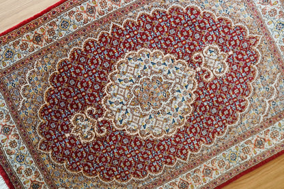  88×61cm　ペルシャ絨毯 タブリーズ産　50RAJ