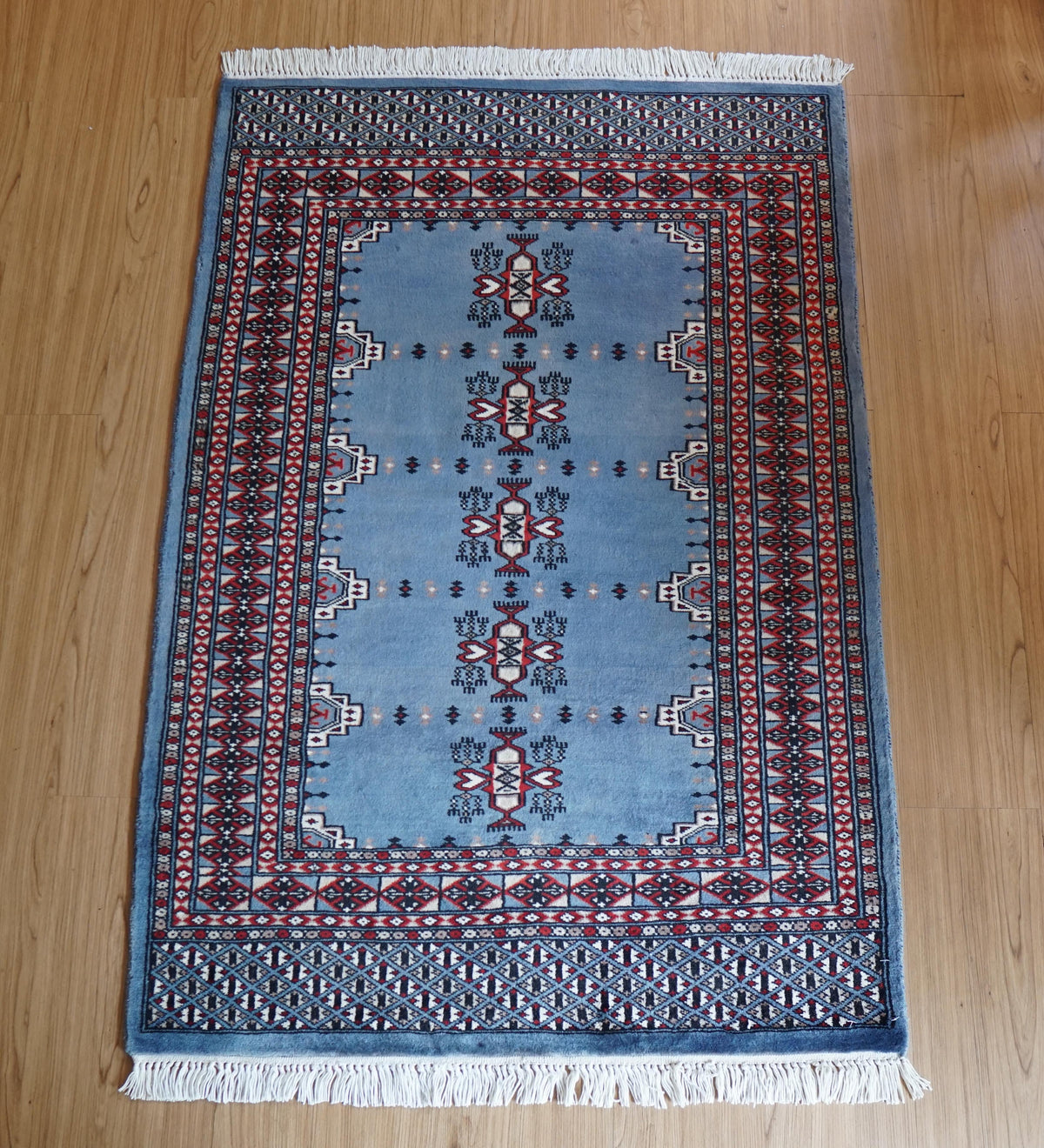  パキスタン手織り絨毯 120×82cm｜メリノウール