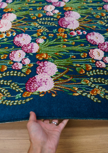  ペルシャ手織り絨毯 タブリーズ 175×103cm