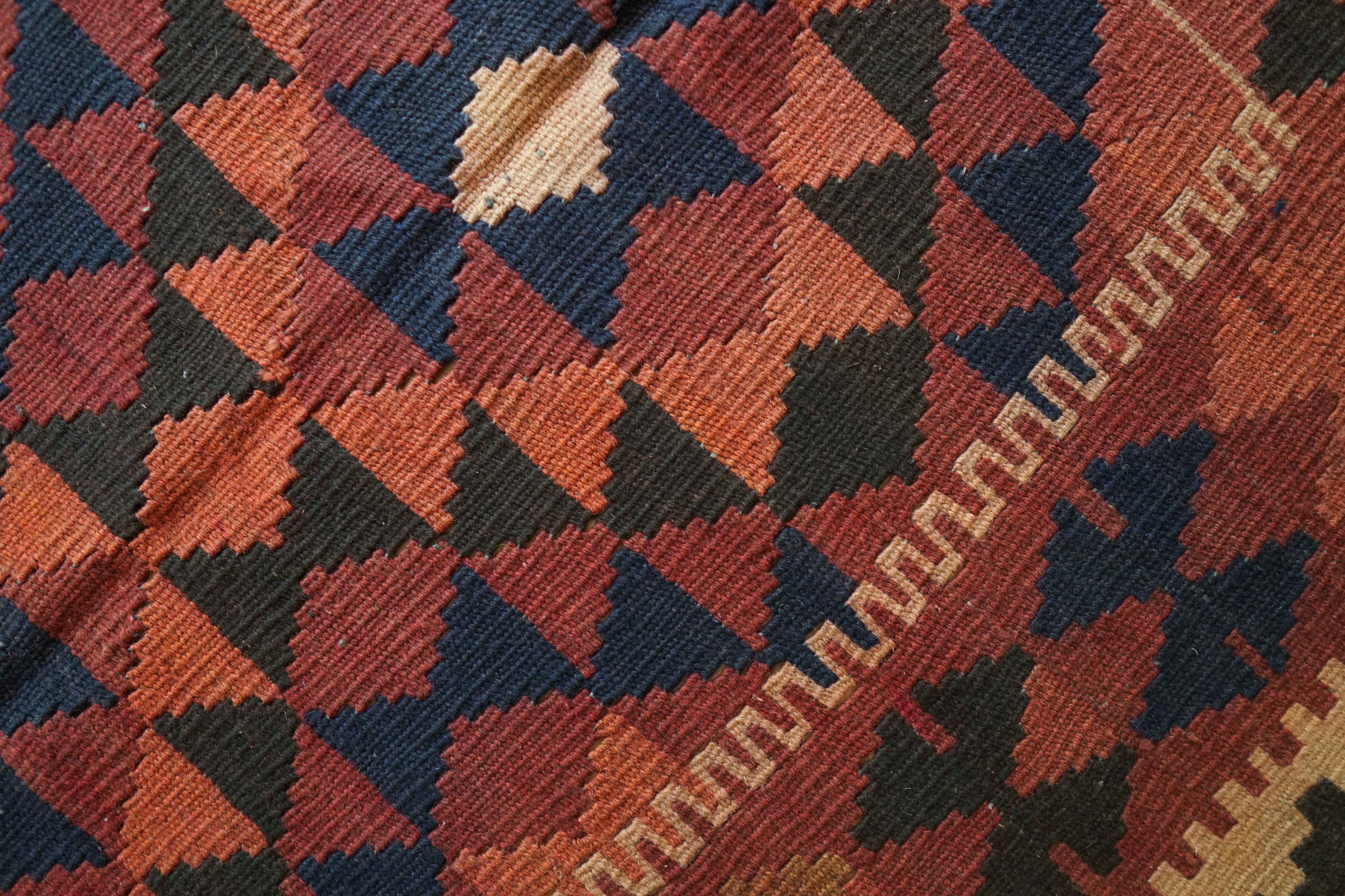 アフガンオールド手織りキリム トライバルラグ 185×100cm - Decorworks