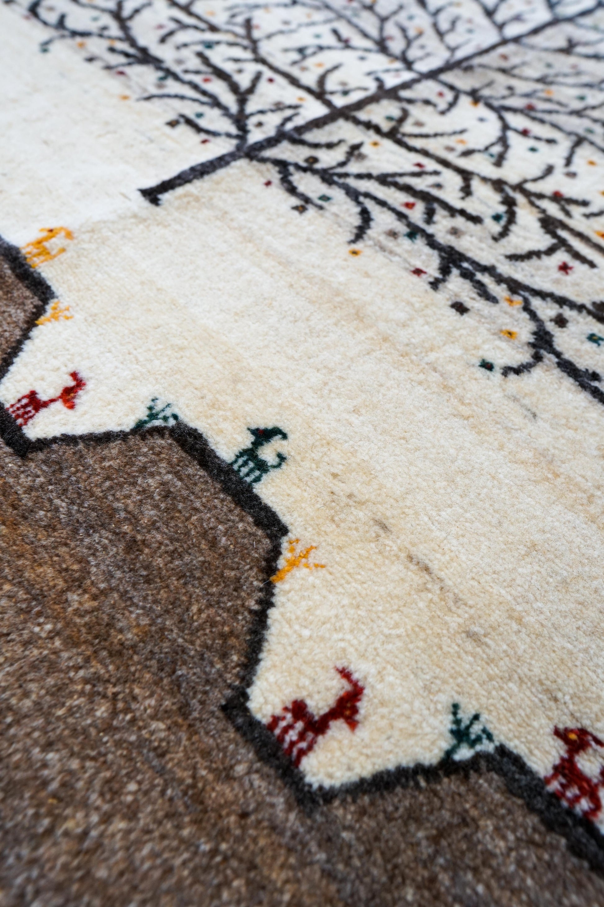  ペルシャギャッベ 手織り カシュクリギャベ 141×86cm