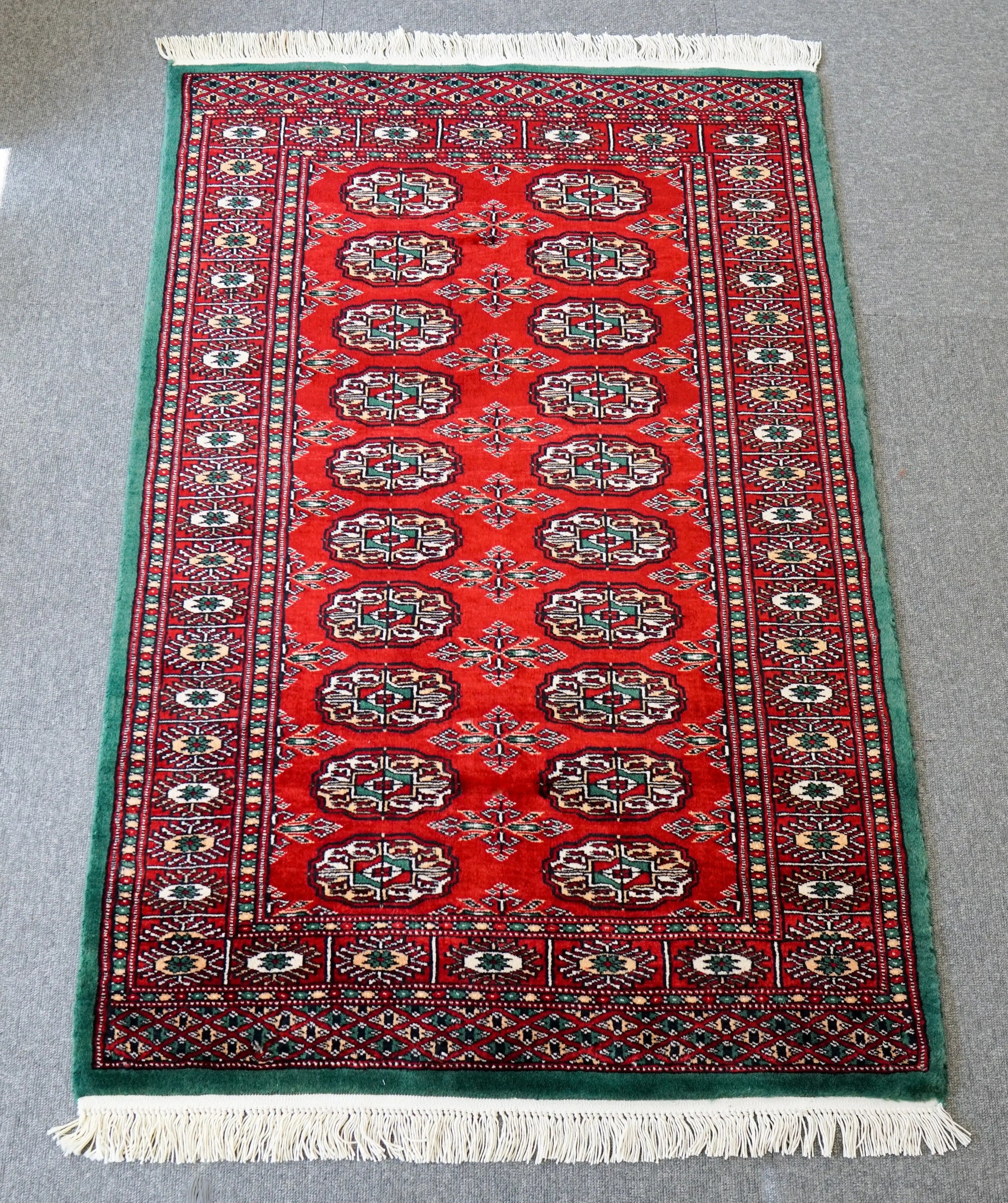 120×80cm  手織りパキスタン絨毯 トルクメン ボハララグ Decorworks