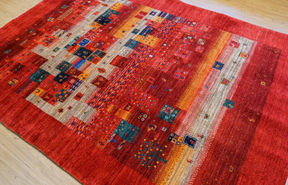 ペルシャ絨毯 カシュクリ ギャッベ リズバフトギヤべ 240×172cm