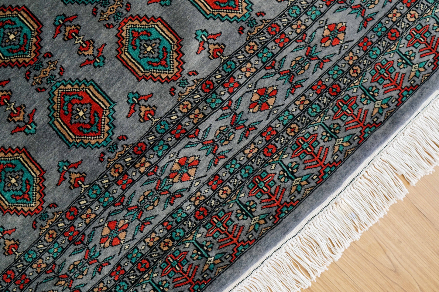 パキスタン手織り絨毯 239×155cm