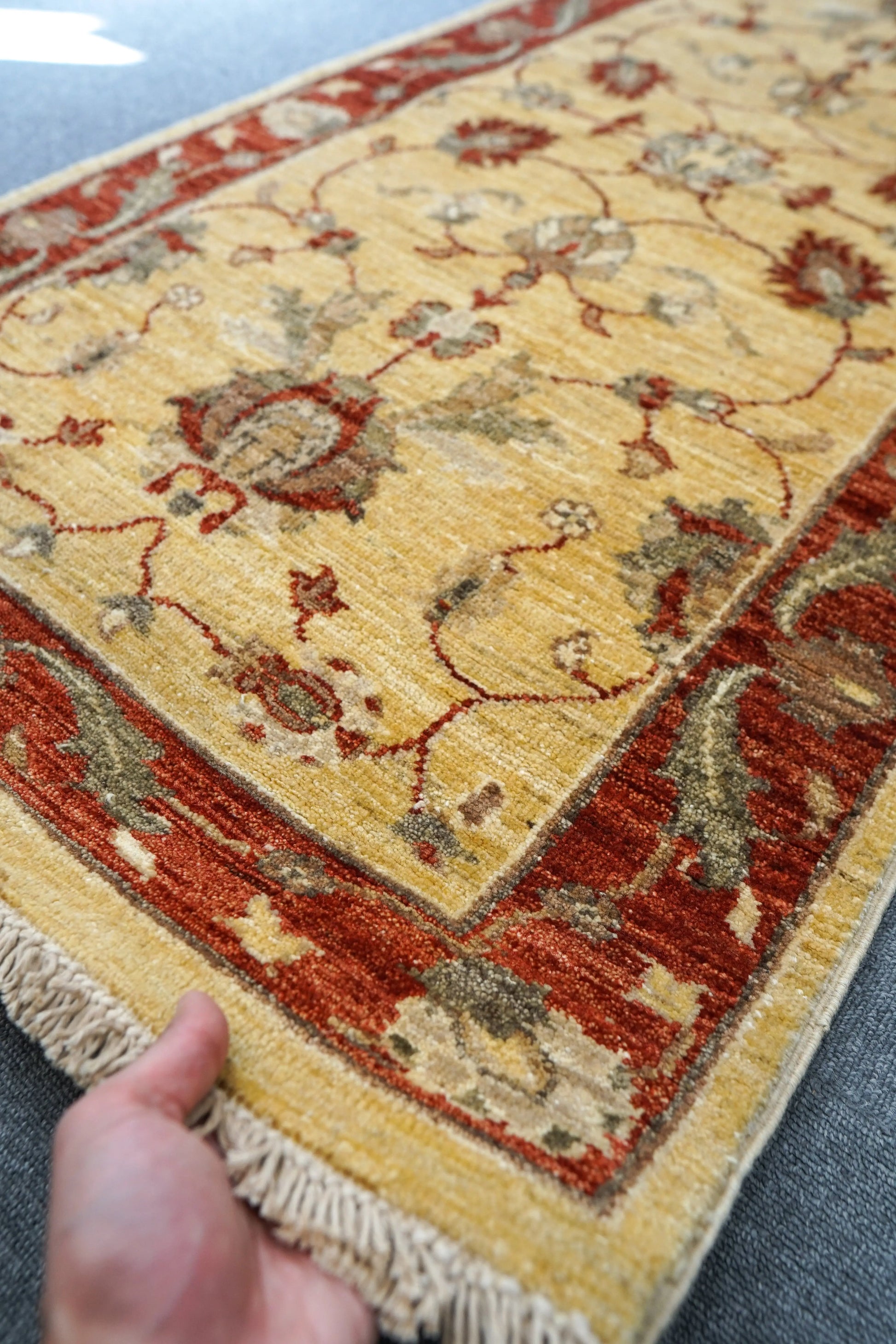 305×79cm ガズニーウール 手織り ギャッベ Decorworks