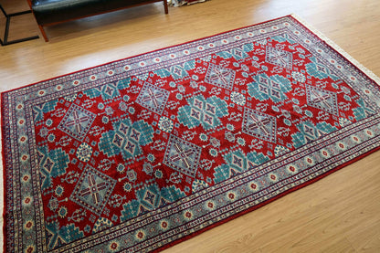 パキスタン手織り絨毯 239×172cm｜高密度ウールラグ ニュージーランドウール×シルク使用 リビングサイズ - Decorworks