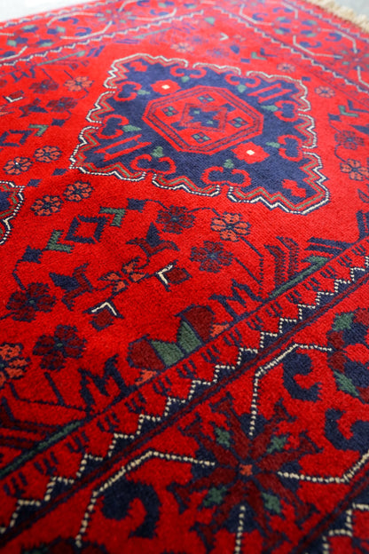 121×83cm アフガニスタン手織り絨毯 カールモハメディ - Decorworks