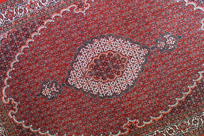 ペルシャ絨毯 ビジャー 228×152cm ビジャール産｜高品質タカーブ織り マヒデザイン メリノウール 手織りラグ - Decorworks