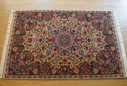  ペルシャ絨毯 イラーム産 約162×104cm｜コルクウール＆シルク